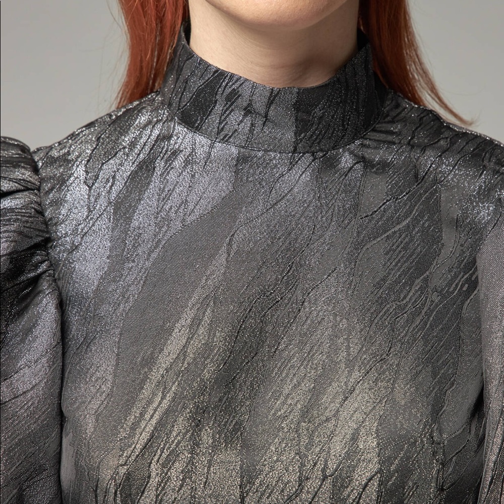 Ganni Jacquard Blouse NWT - Picture 5 of 5